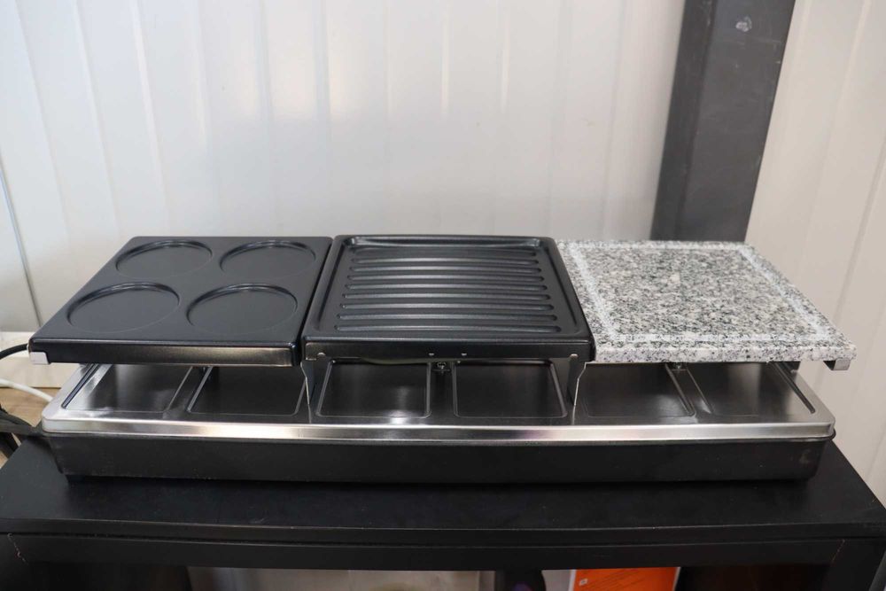 Livoo - Машина за раклет/фондю за 12 души - 5 в 1, мощност 1650 W