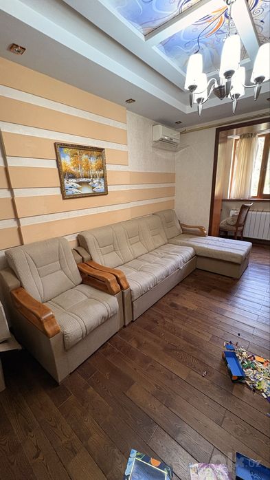 Диван раскладной + кресло б/у