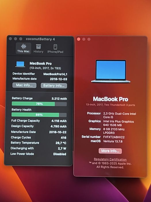 Macbook Pro 13, 2017 impecabil FullBox