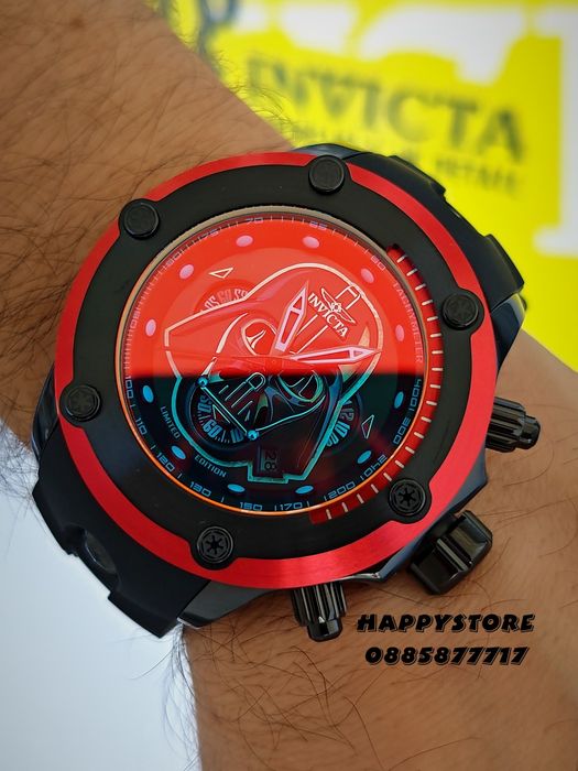 INVICTA Star Wars Darth Vader Limited edition 52 mm, Инвикта нов мъжки часовник
