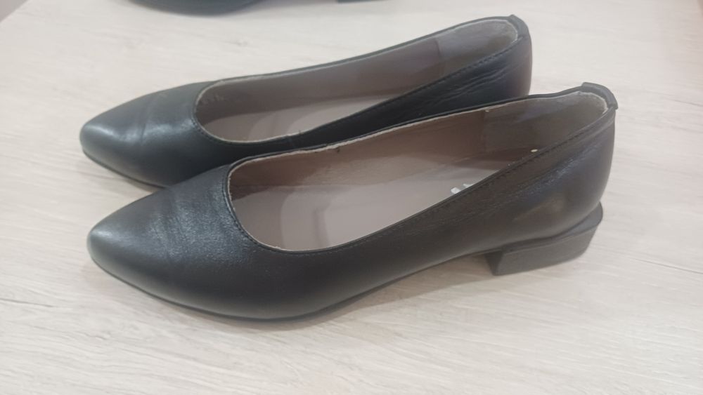 Кожаные туфли на осень