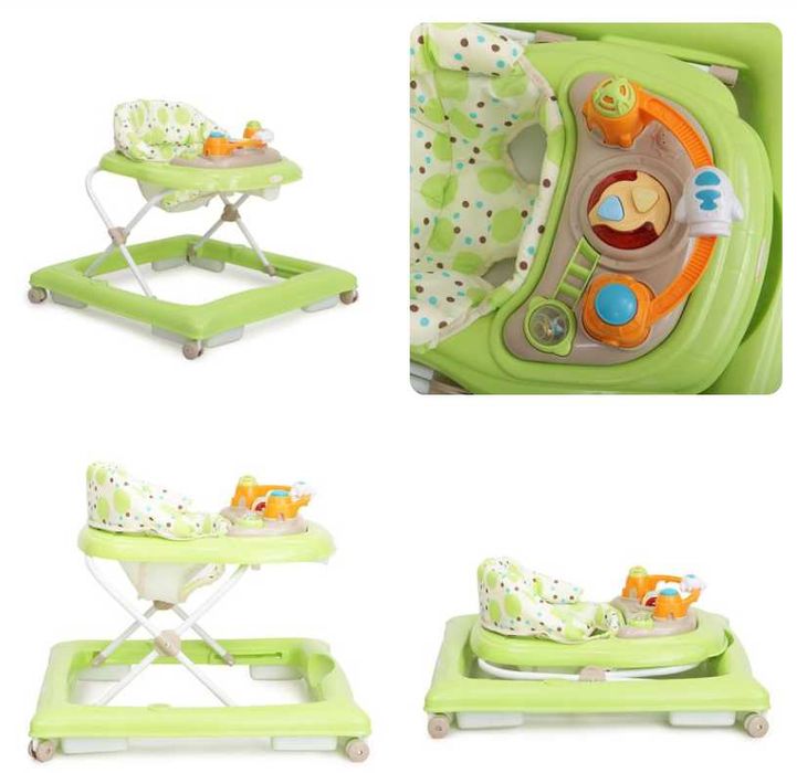 Cangaroo Детска музикална проходилка Eddy, зелена