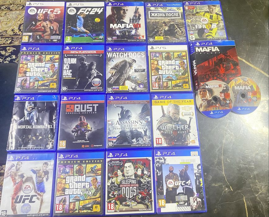Диски Ps 4 ps 5 дешево хорошее состояние