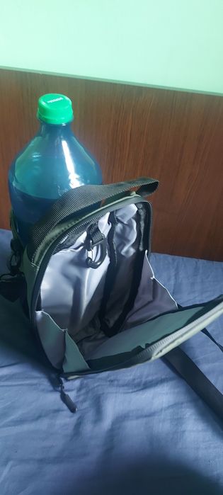 Geantă tactică port-sticlă (Outdoor / Camping / Umăr / Magnetică) - Verde Olive