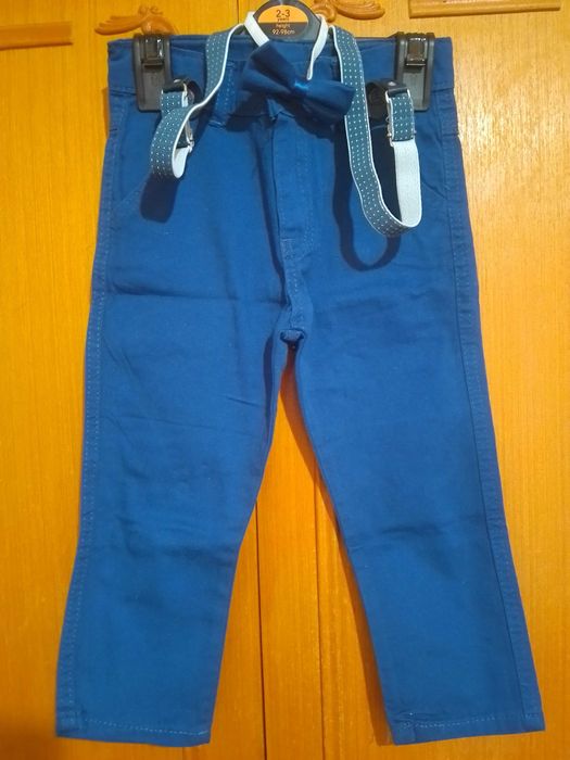 Комплект детски панталон с риза и папийонка