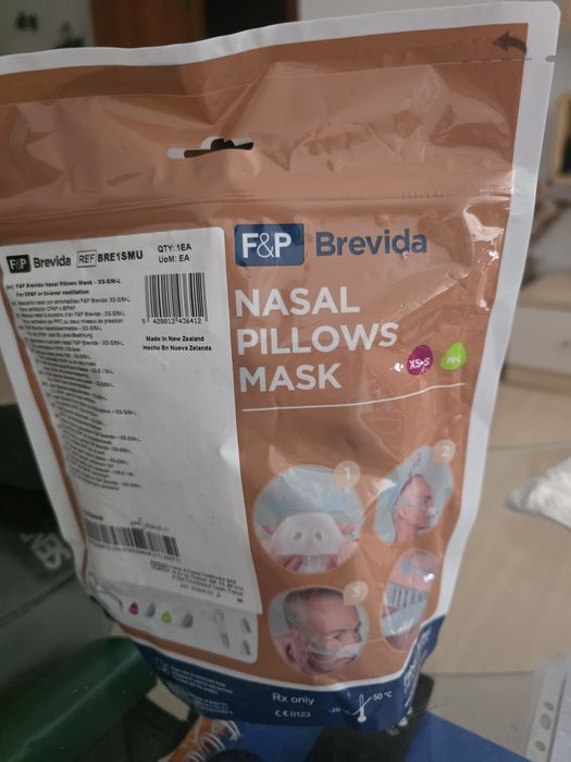 CPAP F&P Brevida маска за нос всички размери в комплекта