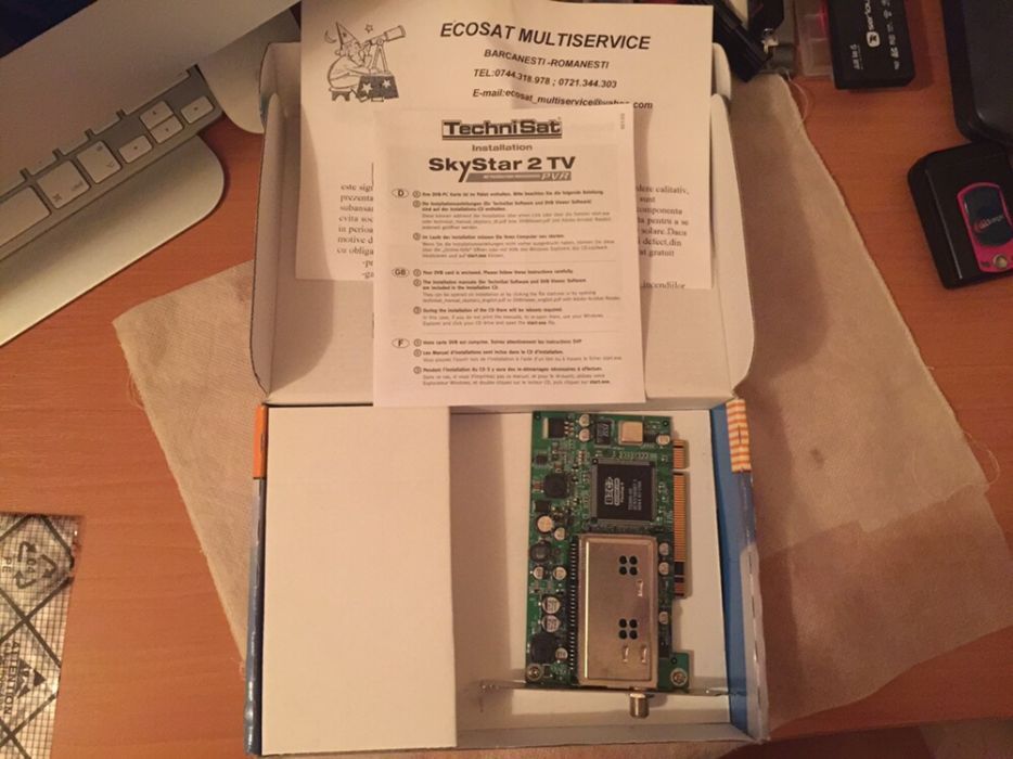 Skystar 2 PCI modul-placa de receptie satelit pentru PC