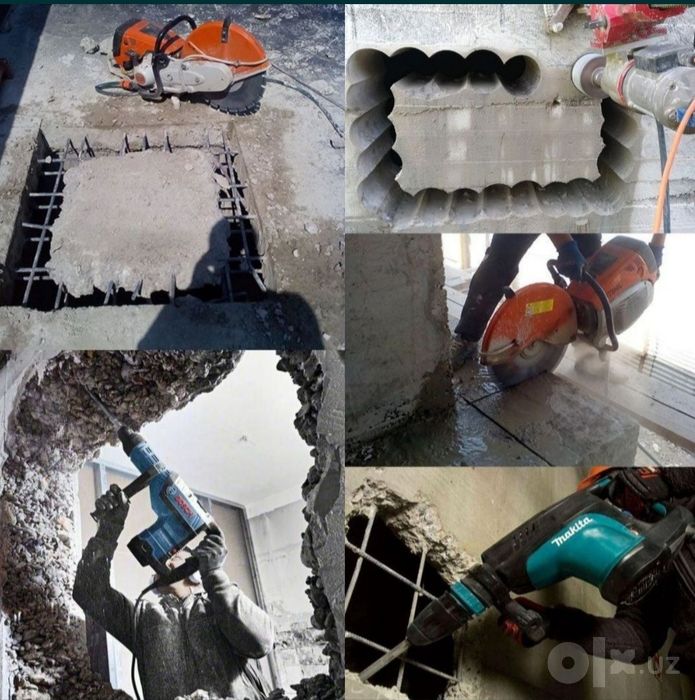 Beton teshish kesish xizmatlari ishonchle 10 yilik tajribali ustalar