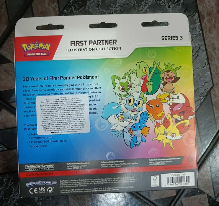 Комплект карти за Pokemon TCG , First Partner Booster Collection S3