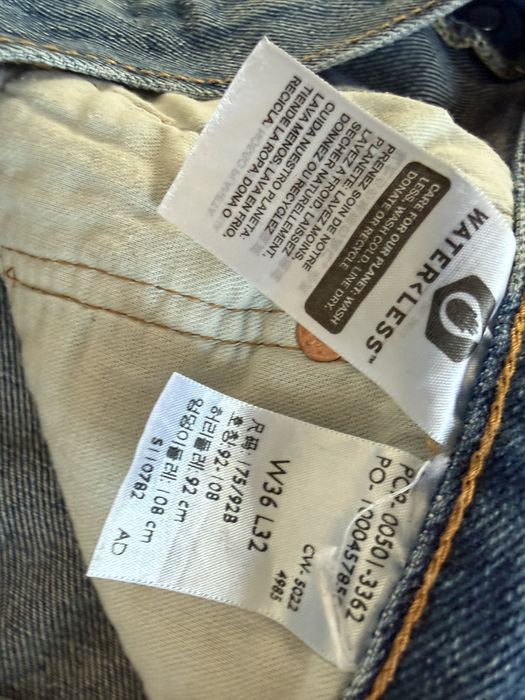 Blugi LEVIS 501 Albastru Barbati | Marime 36 x 32 (Talie 93 cm)