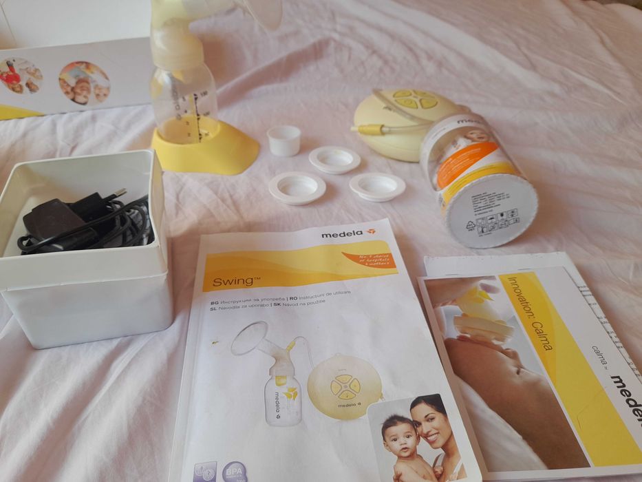 Двуфазна помпа за кърма Medela и подарък стерилизатор за микровълнова