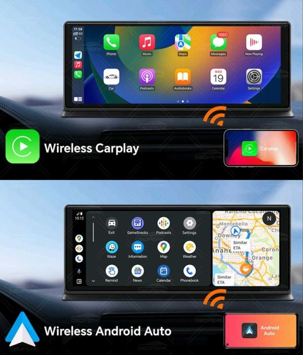 Универсална мултимедия+видео регистратор CAR PLAY / Android Auto K60 PRO