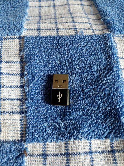 Адаптер переходник USB-A (папа) — USB-C (мама), новый