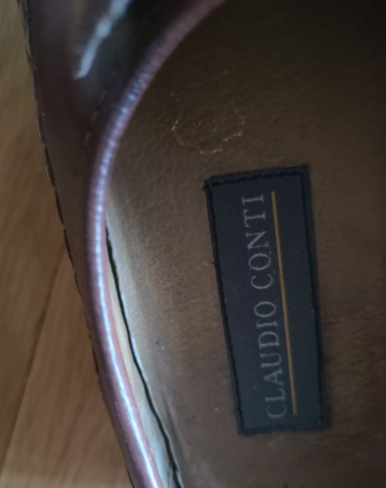 Мъжки мокасини естествена кожа номер 45