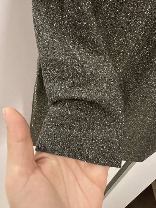 Rochie femei Zara M eleganta verde cu sclipici Revelion