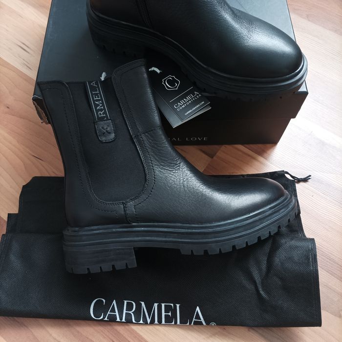 -50% Carmela N38.39,40 естествена кожа боти