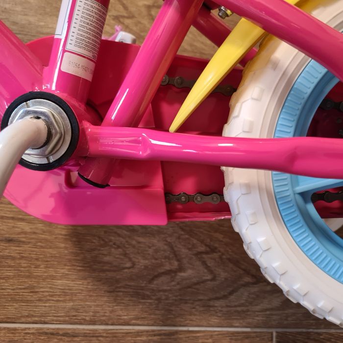 Колело за момиче, Модел Peppa Pig, Nickelodeon, 10", С педали, Помощни