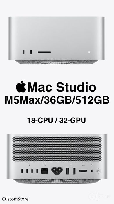 Mac Studio M5Max/36GB/512GB (18-CPU / 32-GPU)