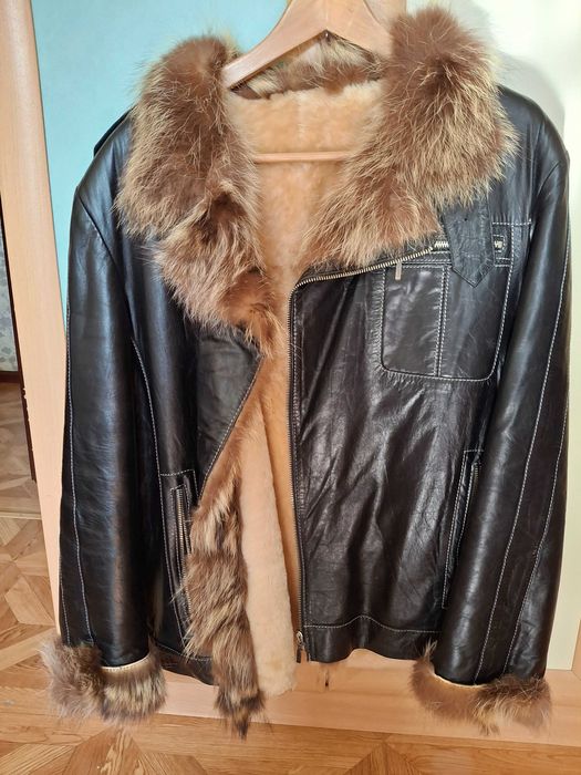 Одежда коженная куртка зимная