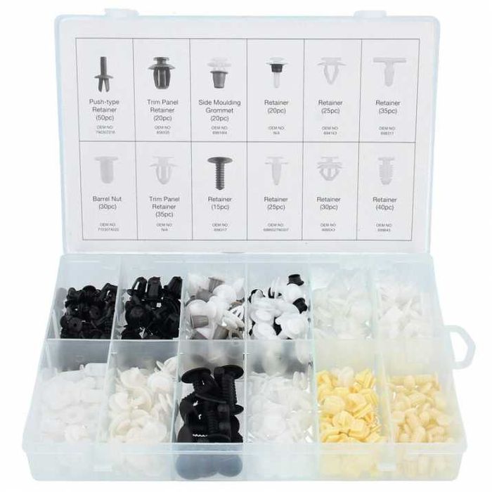 К-т щипки за Пежо, клипсове 345бр. За кори и др.