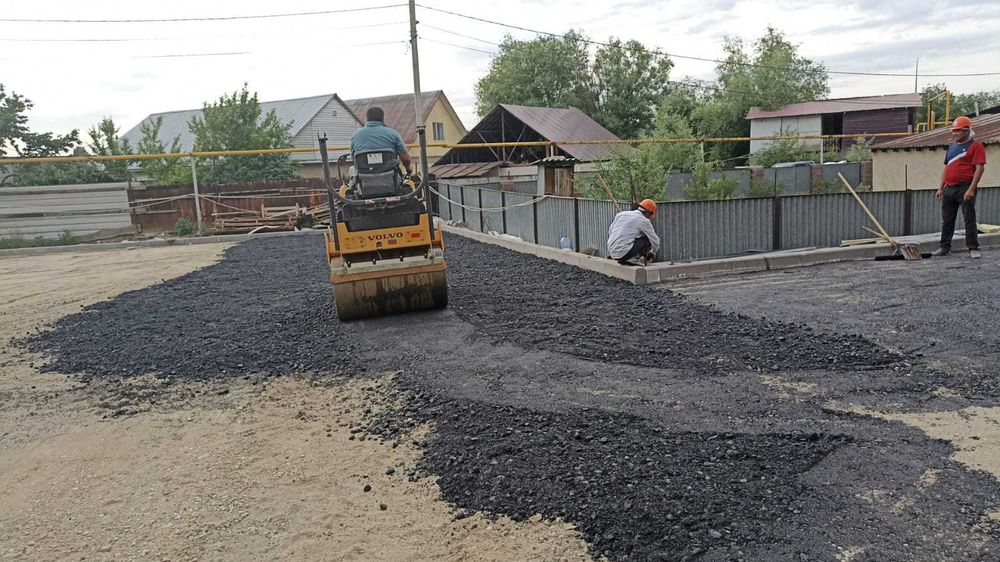 Асфальтирование и благоустройство территории
