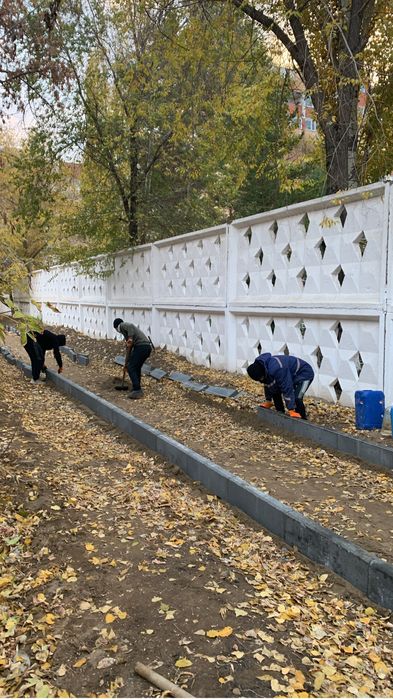 Укладка брусчатки