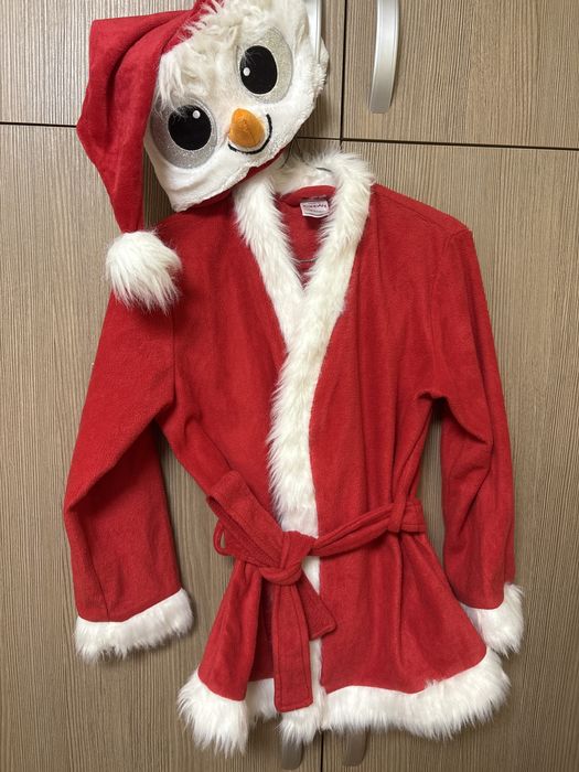 Halat de Craciun 134-140 cm cu caciulita