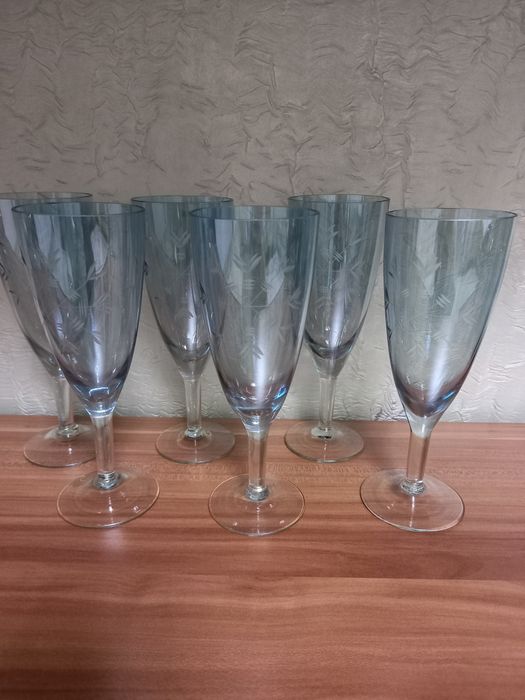 Фужеры 6 шт Чехословакия