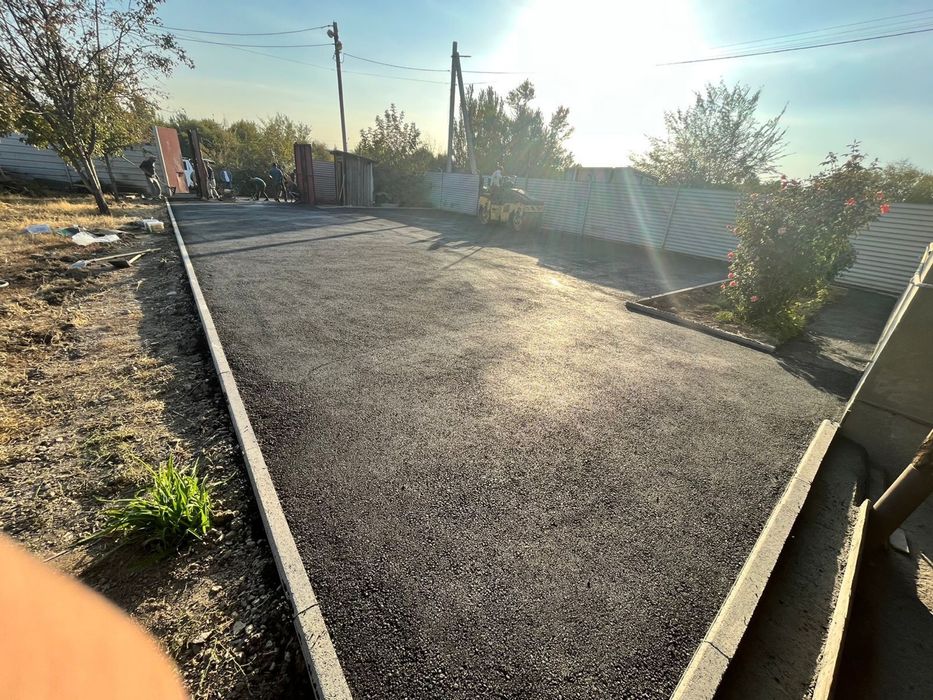 Асфальтирование асфальт бордюр арык