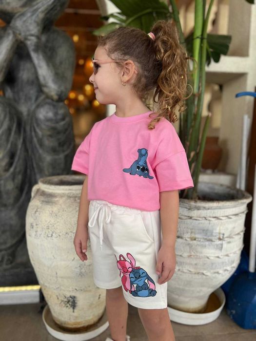 Детски летен комплект Stitch 100% памук