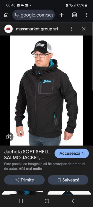 Jacheta Salmo Soft Shell Jacket fleece pescuit