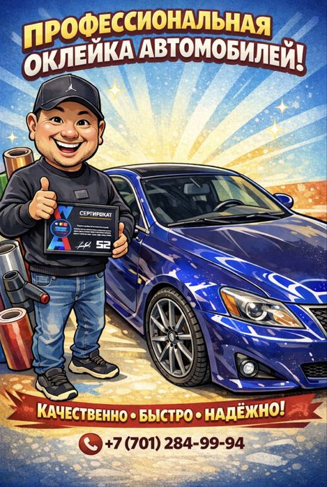 Оклейка авто бронеплёнкой и винилом