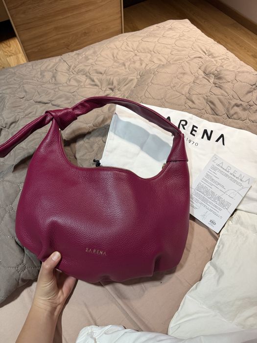 Чанта Zarena - модел Simona в цвят бордо