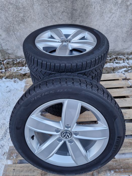 Jante 5x112 Vw T-roc Scirocco Passat B8 anvelope iarna 215 55 17