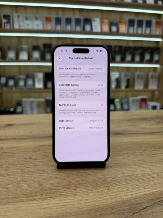 ‼️ iPhone 15 Black 128Gb - Sanatate bat.99% - Garantie 12 luni