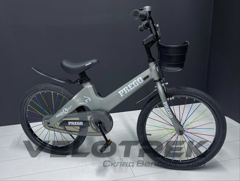 Новый детский велосипед с дополнительными колёсами лёгкий