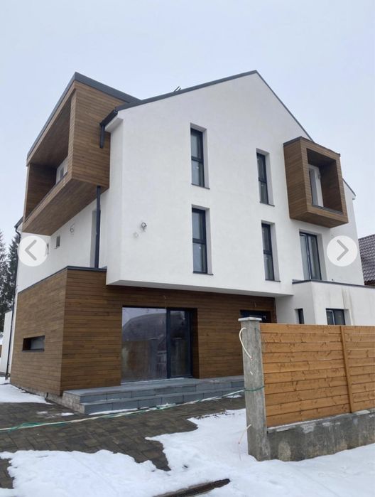 Fatade lemn pin nordic termo tratat aerisite ventilate placare perete