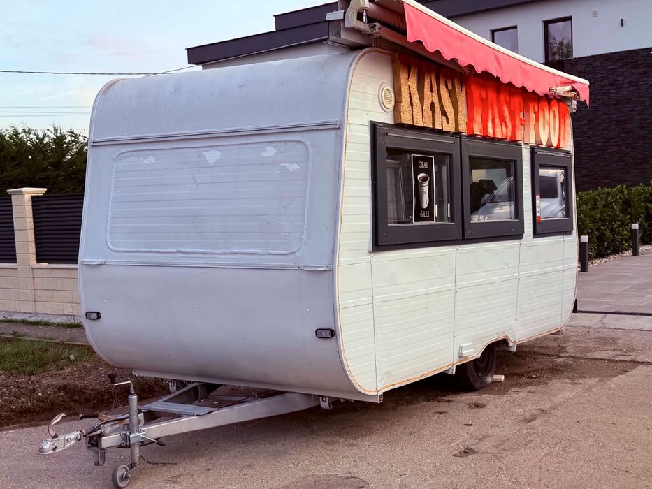 Rulotă Comercială FAST FOOD / STREET FOOD – Complet Echipată, Gata de Lucru