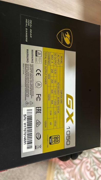 Cougar GX 1050w блок питания