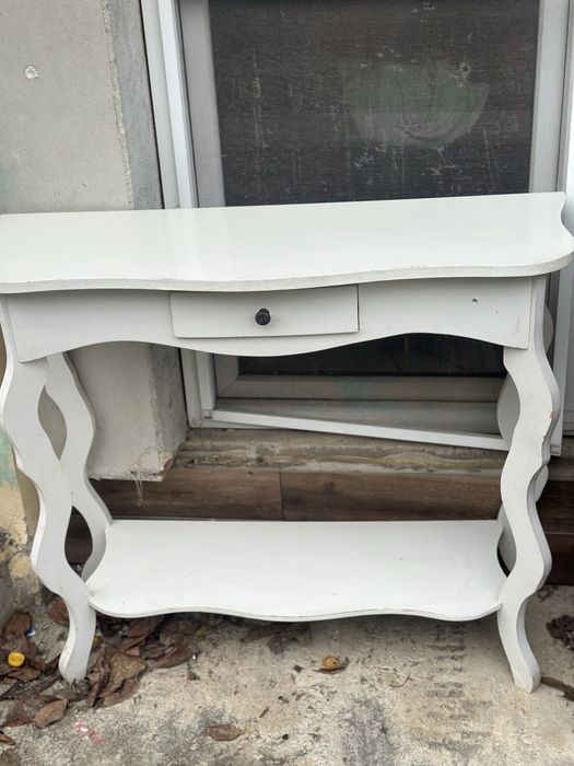 Comoda alba lemn si pal