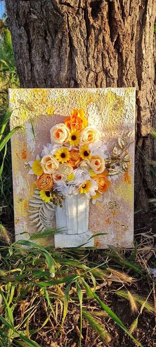 Tablou 5D Deluxe Flori_Handmade Unicat