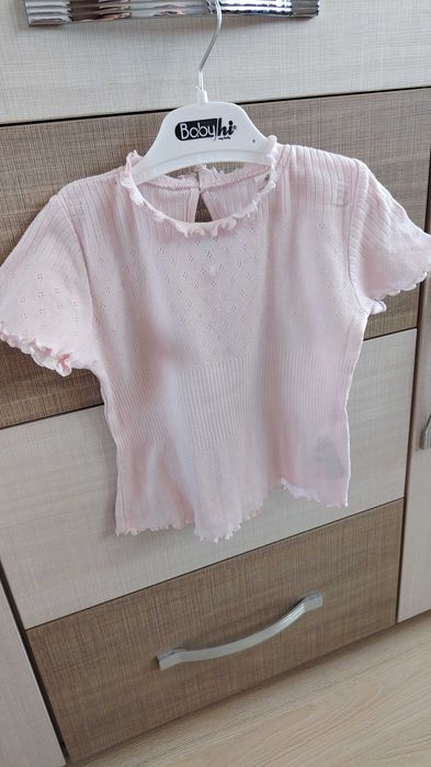 Розова блузка за момиченце H&M