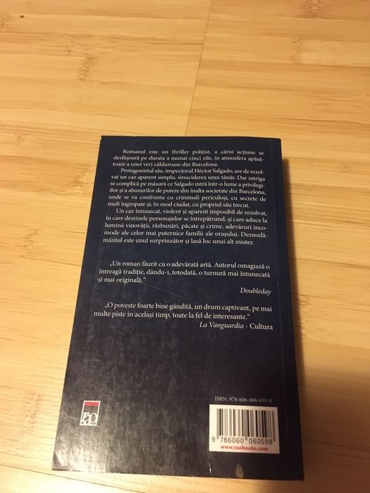 roman Vara jucariilor moarte de Antonio Hill