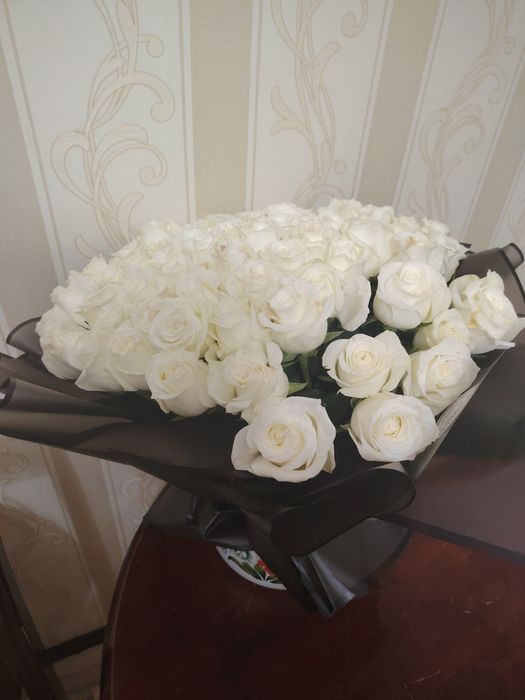 Цветы букет 101 роза