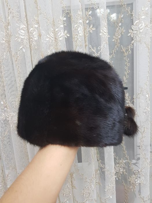 Норковая шапка б/у