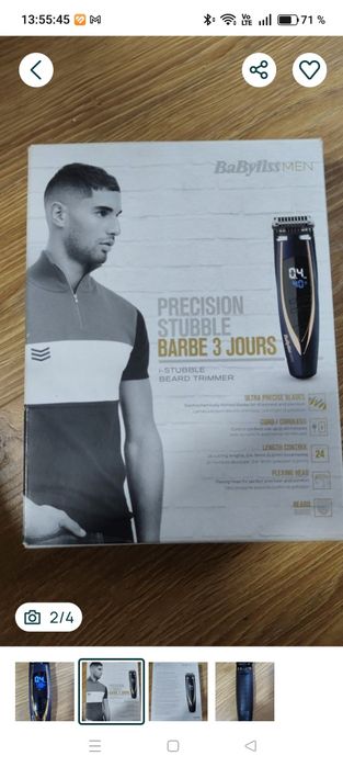 Aparat de tuns barba BaByliss MEN I-Stubble Precision (E879E)