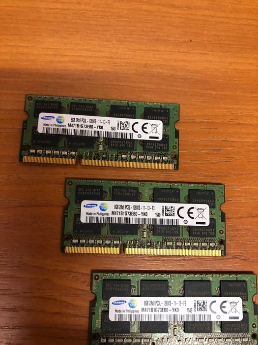 Memorie laptop DDR3 sodimm Samsung 8 Gb, M471B1G73EB0-YK0