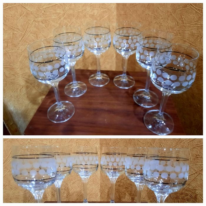 Абсолютно новые, красивые фужеры "Богемия" Чехословакия, высота 18см;