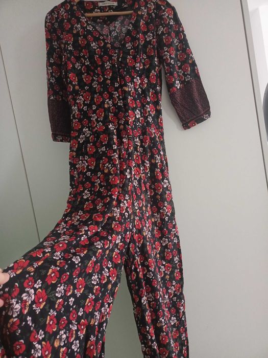 Salopetă lungă elegantă cu flori M
