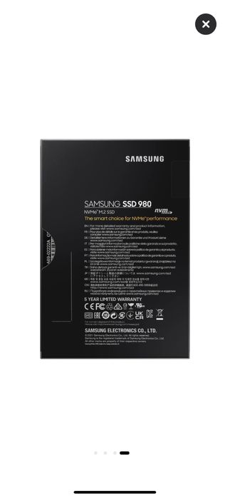 Solid State Drive (SSD) Samsung 980 1TB, NVMe, M.2.